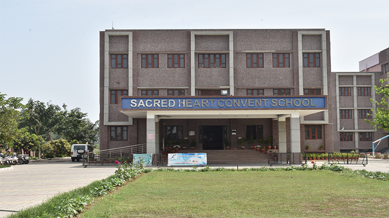 Main entrance of the school